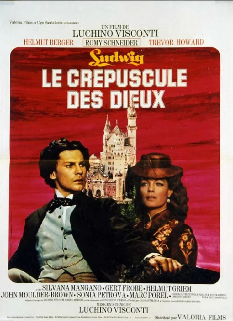 Affiche ciné Ludwig crépuscule des dieux L.Visconti 120/160 Romy Schneider 1973